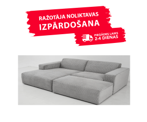 Diivan ROXY (Nurgaga, eraldatav + puf)(Tootja ladu)